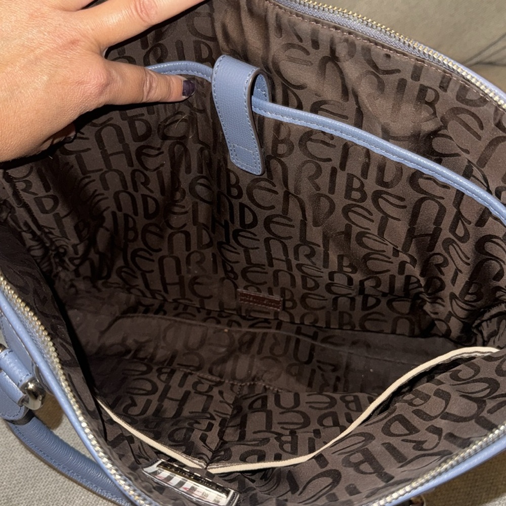 HENRI BENDEL WEST 57TH BRIEFCASE
LAPTOP BAG W STRAP BLUE - Picture 15 of 17